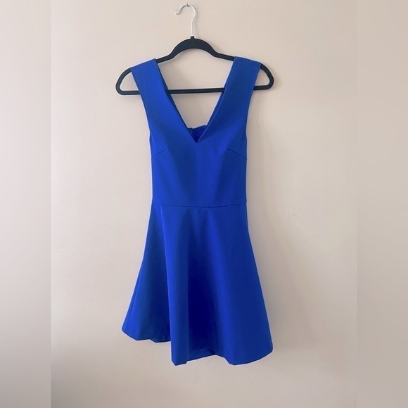 NORDSTROM Felicity & Coco Women's Cutout Fit & Flare Bianca Dress Cobalt Blue XS - Picture 4 of 8